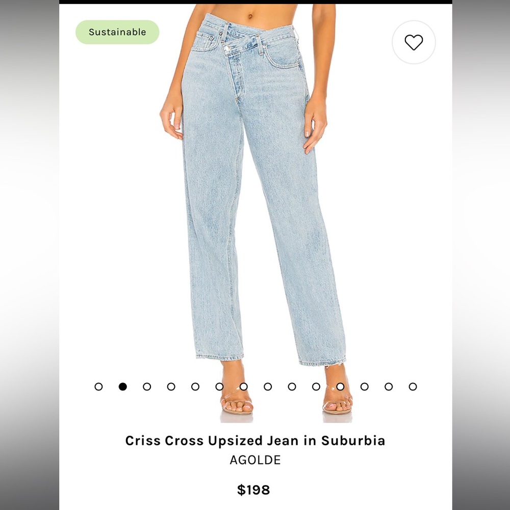 AGOLDE CRIS CROSS JEANS